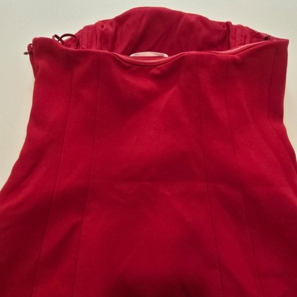 A.L.C. Elsie Mini Dress in Red Cocktail Sleeveless Strapless Size 2 - Picture 11 of 14